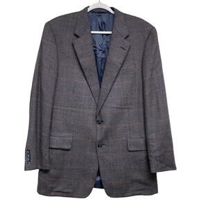 Hickey Freeman Mens Size 42L 2 Button Sports Coat Blazer